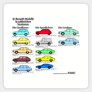 RENAULT CARS BROCHURE Sticker